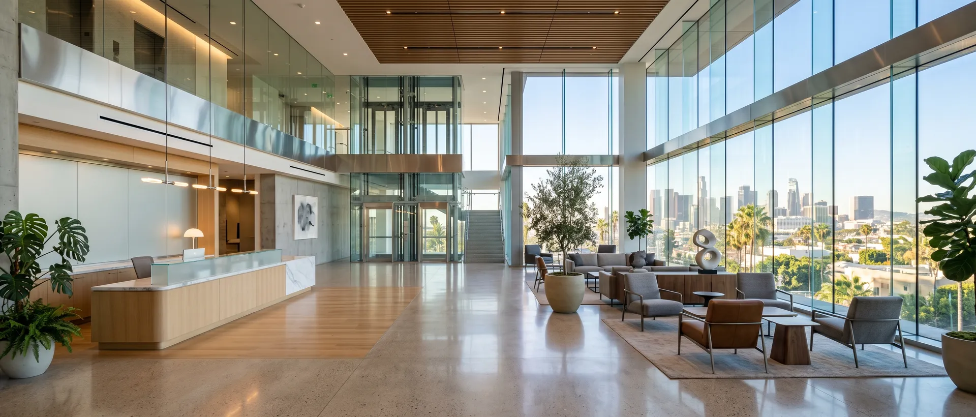 Clean Los Angeles office interior